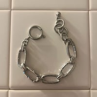 oval rink chain bracelet