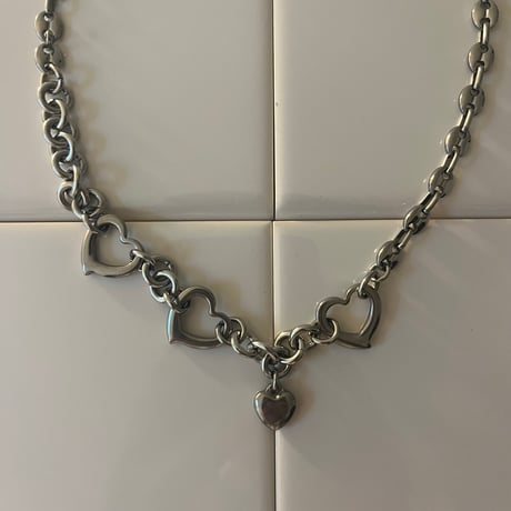 stainles heart necklace