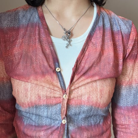 snake chain necklace-lizard-