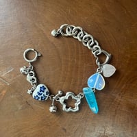 charm bracelet ㅤ۫  ✿֔ᮬ-blue crystal-