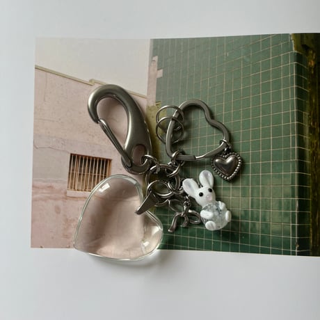 big heart key chain