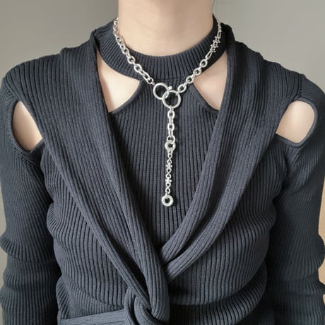 3way necklace-silver-