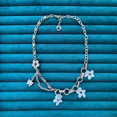 ohana necklace-milky white-