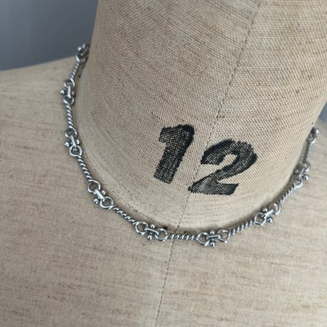fleur link necklace（silver/gold）