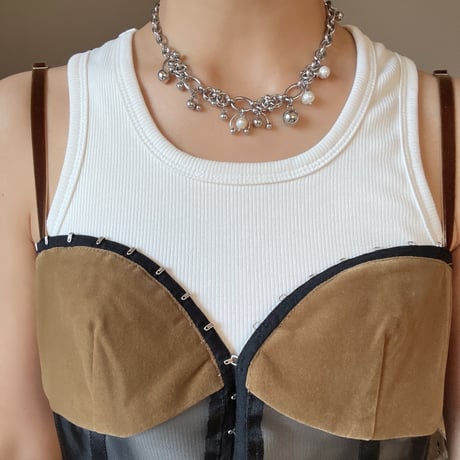 silver chain necklace 005
