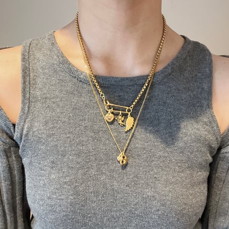 layered necklace set𓆩ꨄ︎𓆪 ༝༚（silver/gold）