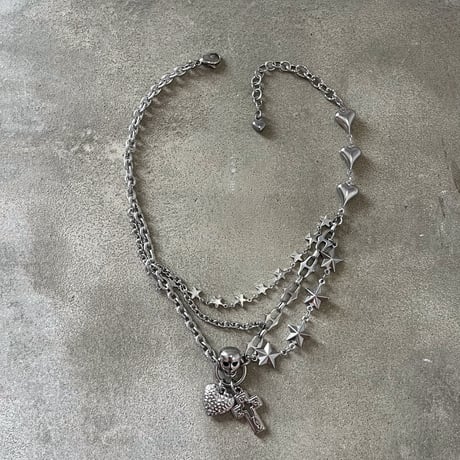 skull♡combi necklace