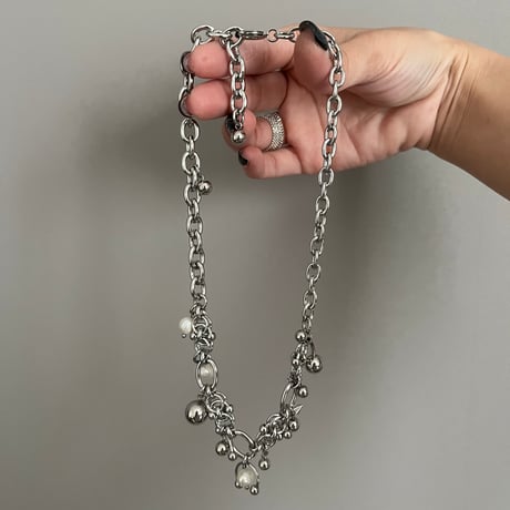 silver chain necklace 005