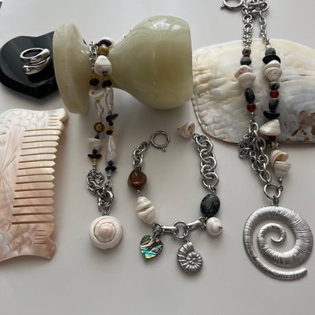 spiral shell necklace
