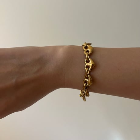 heartbeat chain bracelet*๑♡՞（silver/gold）