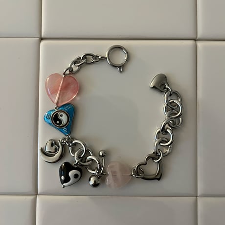 yin yang heart bracelet