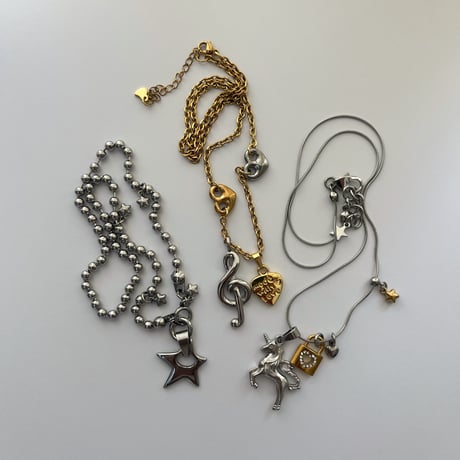 star ball chain necklace✩*ೃ.⋆