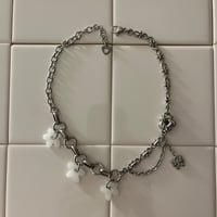 ohana necklace-milky white-