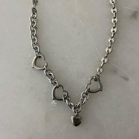 stainles heart necklace