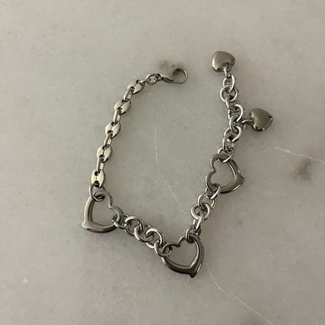 stainless heart bracelet