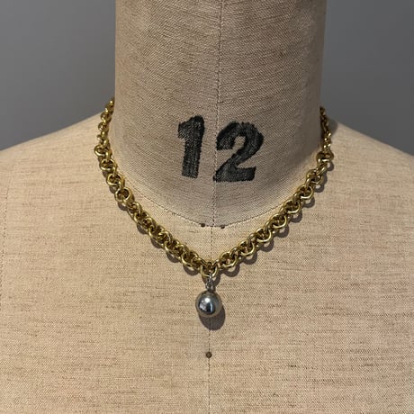 big ball charm necklace⋆｡˚𖦹（silver/gold）