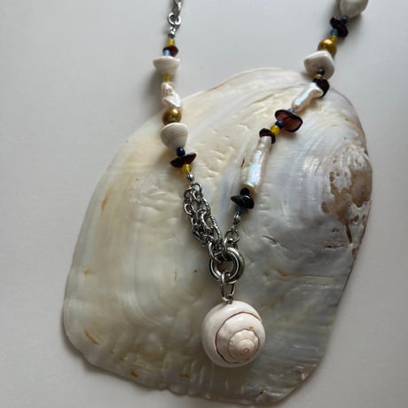 spiral shell necklace