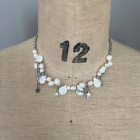 lovely pearl &star necklace  ༘𖤐˒˒*