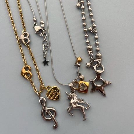 melody heart necklace𐔌♫ྀི𓈒 ݁⋆