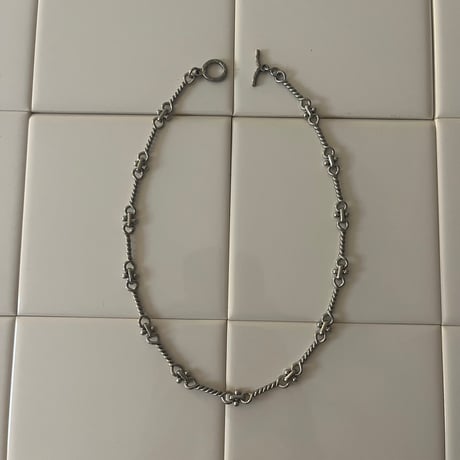 fleur link necklace（silver/gold）