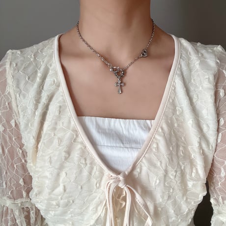 chibi cross necklace༺ ♰ ༻