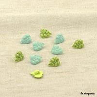 Bouton Clairière feuille 12 mm