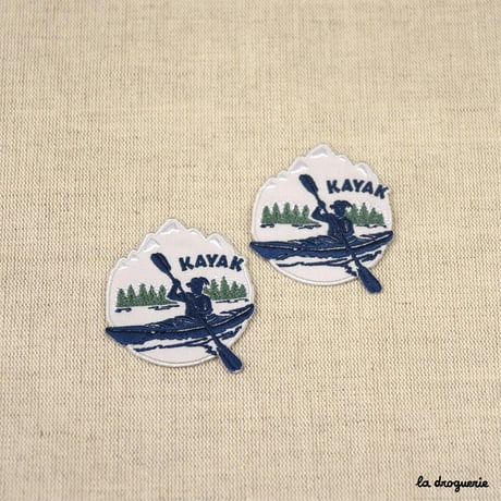 Ecusson Sport kayak  Ecusson à thermocoller 60×50 mm