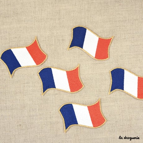 Ecusson drapeau français 60 mm  Ecusson à thermocoller 60 x 38 mm