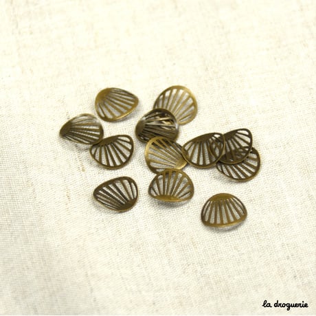 Perle Sequin ajouré façon coquille | Perle 13 mm