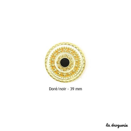 Bouton Berwick street ciselé 39 mm