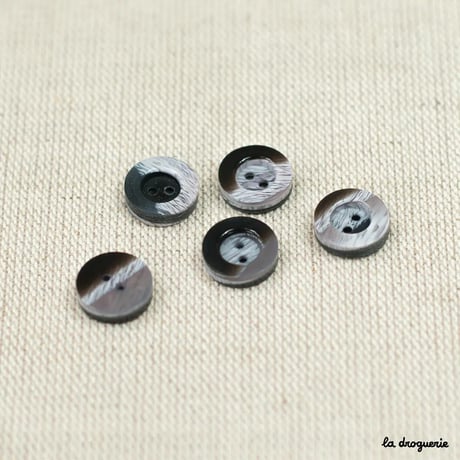 Bouton Marbré bourrelet 2 trous  | Bouton 13-12mm