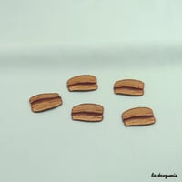 Ecusson Macaron sucré | Ecusson à thermocoller 30×23 mm