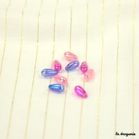 Perle Tonga goutte irisée | Perle 8x4 mm