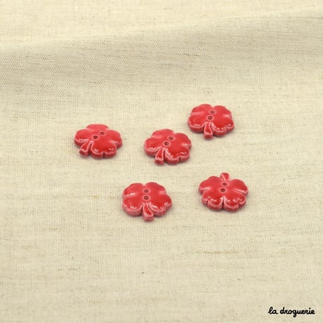 Bouton Trèfle 4 feuilles émaillé 18 mm