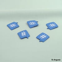 Ecusson Hashtag | Ecusson à thermocoller 29 x 23 mm