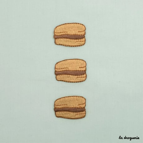 Ecusson Macaron sucré | Ecusson à thermocoller 30×23 mm