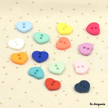 Bouton Caprice coeur 12 mm