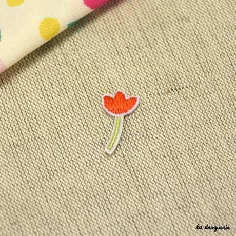 Ecusson “Marché aux fleurs bouton” 24×12 mm