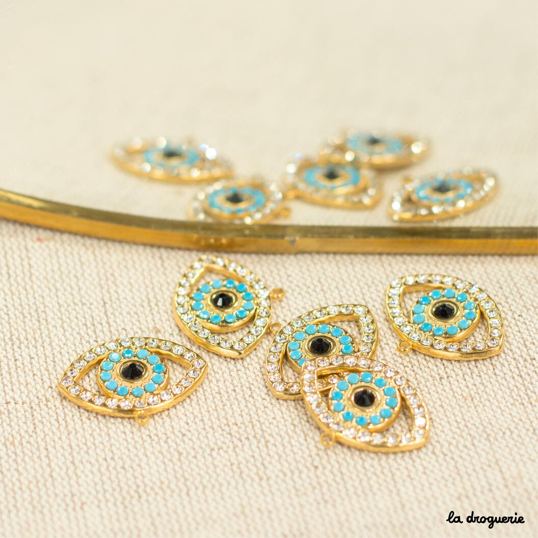 Perle Allure shiny oeillade | Perle 24 x 18 mm