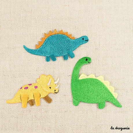 Ecusson Dino Diplodocus | Ecusson à thermocoller 60×55 mm