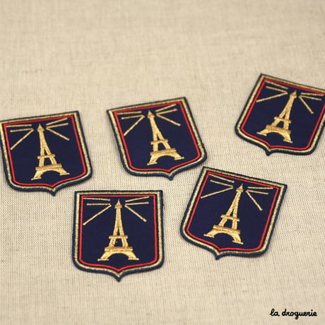 Ecusson Blason Tour Eiffel 68 mm  Ecusson à thermocoller 68 x 53 mm