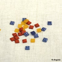 Perle Wayapi cabochon carré | Perle 6 mm