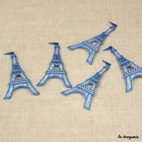 Ecusson Paillette Tour Eiffel 78 mm  Ecusson à thermocoller 78 x 45 mm