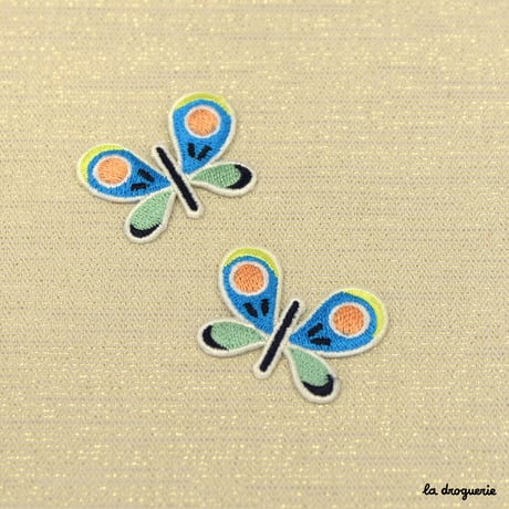Ecusson Jolis papillons 38 mm | Ecusson à thermocoller 38×28 mm