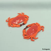Ecusson « Crabe paillettes »