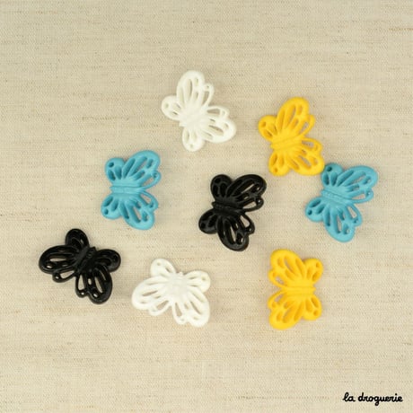 Bouton Envolée papillons ajourés 25 mm