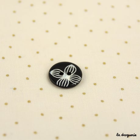 Bouton « Pétale gravé pion » 15 mm