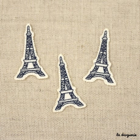 Ecusson feutre Tour Eiffel 51 mm  Ecusson à thermocoller 51 x 30 mm