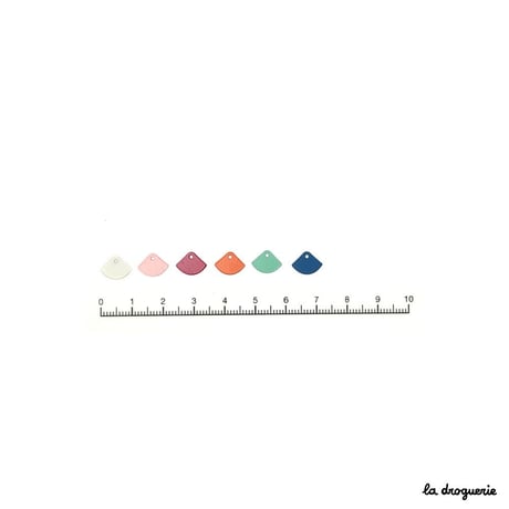 Perle « Chromatique petit éventail »