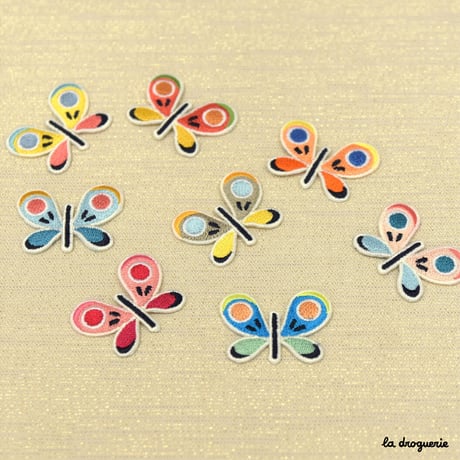 Ecusson Jolis papillons 38 mm | Ecusson à thermocoller 38×28 mm